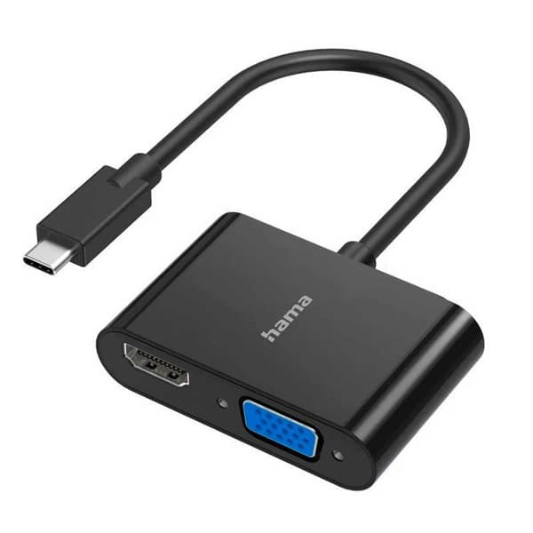 Hama Usb-c Til Hdmi/vga Konverter 200313 Sort