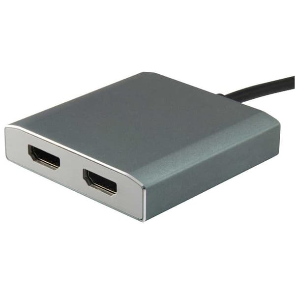 Equip Usb C Till 2xhdmi Adapter Grå