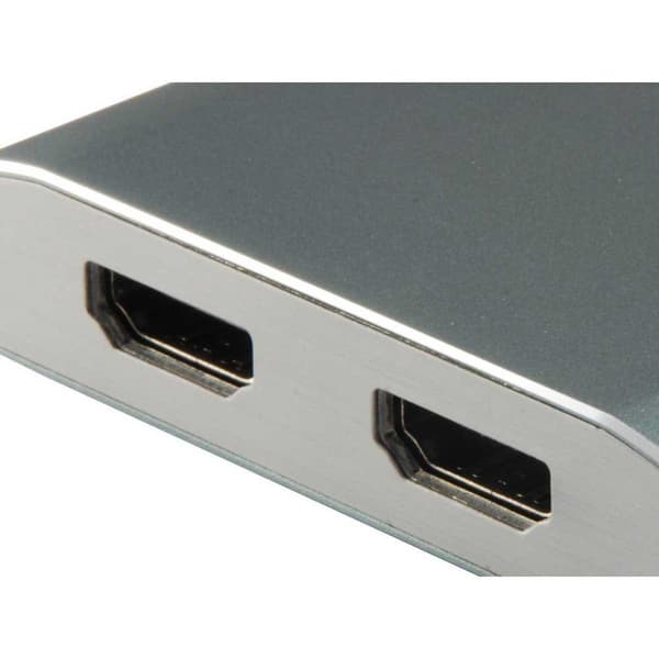 Equip Usb C Till 2xhdmi Adapter Grå