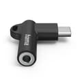 Miniatyrbillede 5 af 5: Hama Aux Adapter USB C&ndash;3,5 mm stikforbindelse 90&deg; Vinkelstik Sort
