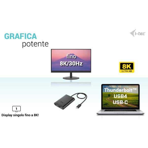 I-tec Dual Displayport 4k 60hz Usb-c-adapter