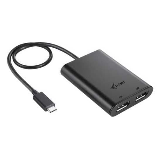 I-tec Dual Displayport 4k 60hz Usb-c-adapter Svart