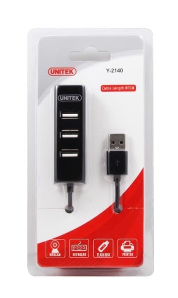 UNITEK HUB 4X USB 2.0, Y-2140