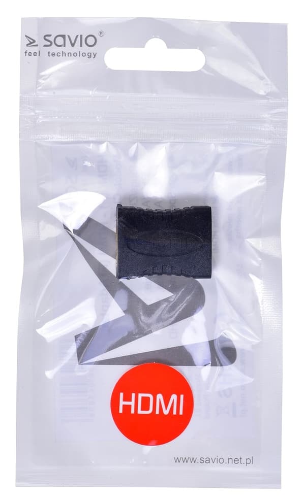 SAVIO HDMI (Fina) – HDMI (Fina) – Adapter, rak, pipa CL-111 Svart