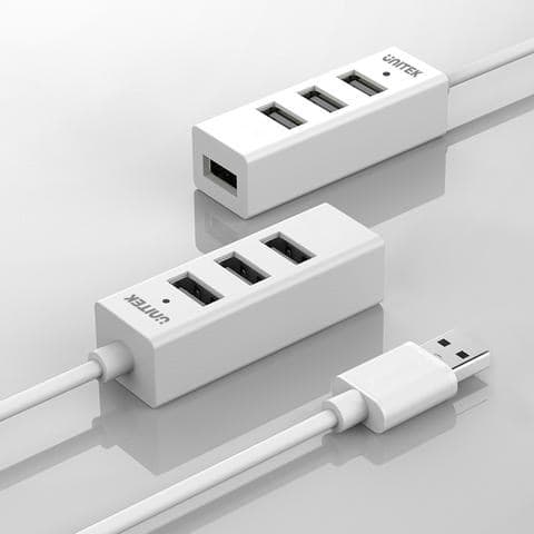 UNITEK Y-2146 gränssnittshubb USB 2.0 480 Mbit/s Vit