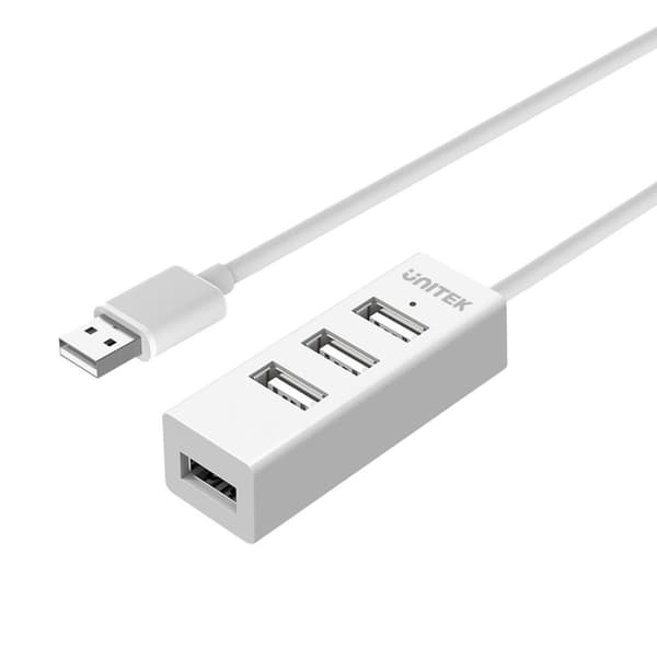 UNITEK Y-2146 interface hub USB 2.0 480 Mbit/s Hvid
