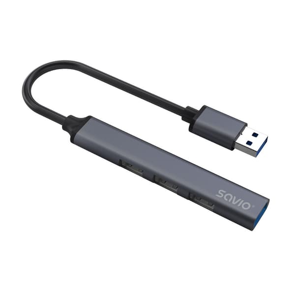 SAVIO Hub AK-70 USB-A - 3 × USB-A 2.0, 1 × USB-A 3.1 GEN 1, 4 tum 1,5 Gbps
