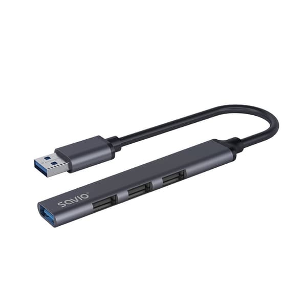 SAVIO Hub AK-70 USB-A - 3 × USB-A 2.0, 1 × USB-A 3.1 GEN 1, 4 tum 1,5 Gbps