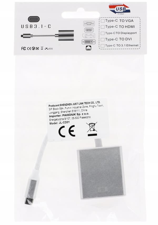 USB C til DVI 24+5 ADAPTER ADAPTER KABEL MacBook