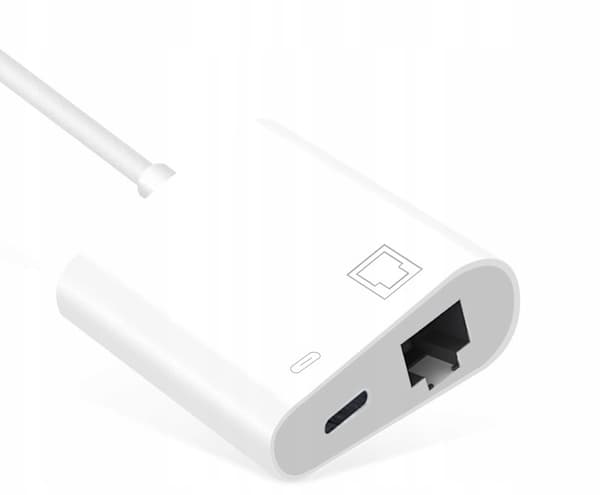 ADAPTER USB-C LAN ETHERNET RJ45 PD MacBook Opladning