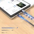 Miniatyrbild 4 av 9: USB4 Thunderbolt 4 KABEL 240W 40Gbps 120Hz USB C-KABEL NYLON FLÄTAD 0,5M