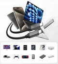 Miniatyrbild 8 av 9: USB4 Thunderbolt 4 KABEL 240W 40Gbps 120Hz USB C-KABEL NYLON FLÄTAD 0,5M