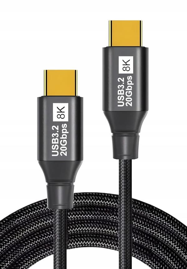 USB 3.2 Thunderbolt 3-KABEL 100W 20Gbps 8K60Hz 4K120Hz USB C-KABEL 1,5M