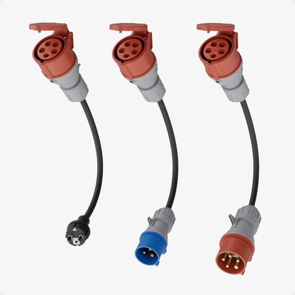 11 kW CEE -sovitinsetti, IP44-luokitus, CE-sertifioitu,11kW CEE-adapterisarja