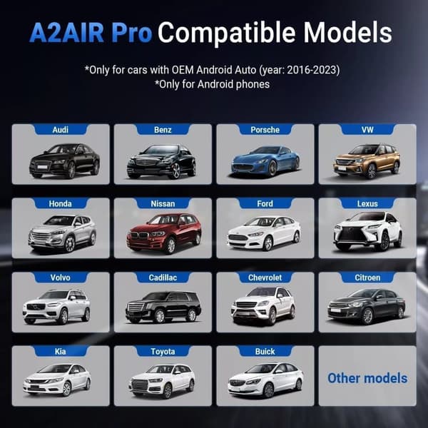 Ottocast A2Air Pro trådlös Android Auto Adapter
