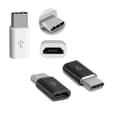 Miniatyrbillede 1 af 3: Micro-USB til USB-C (han) adapter, HVID