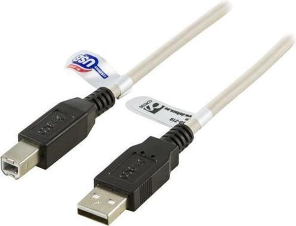 DELTACO USB-210 USB-A till USB-B - USB 2.0 - 1 meter