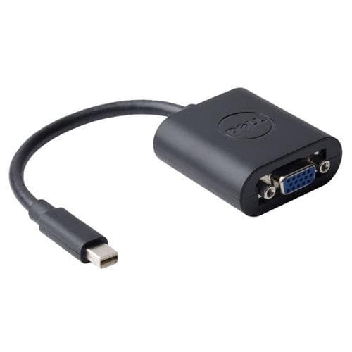 DELL - Mini Displayport til VGA Adapter - 1080P - 1920x1080 - Sort - P/N: 470-13630