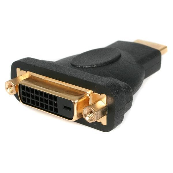 StarTech.com HDMI til DVI-adapter - DVI-D (25 ben) (Han) til HDMI (19 ben) (hun) - Videostik - Dual Link - HDMI 19-benet (M) - DVI-D (F) - Sort - for