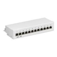 Wentronic - Patch Panel - lys grå, RAL 7035 - 12 porte