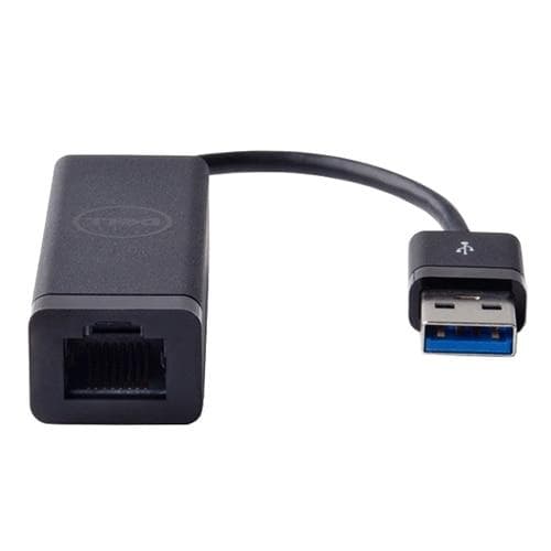 Dell netværksadapter - SuperSpeed USB 3.0 - Gigabit Ethernet x 1 (470-ABBT) Sort