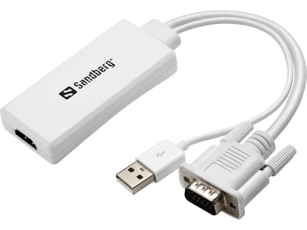 Sandberg VGA+Audio til HDMI Converter - Video Converter - VGA (508-78)