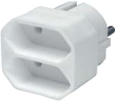 Vivanco 2-vejs Euro adapter strømforsyning & spændingsomformer hvid (7295)