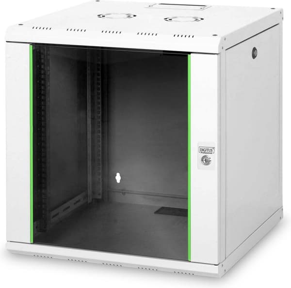 Digitus DN-19 12U-6/6 19 tommer vægskab (BxHxD) 600 x 643 x 600 mm 12 U Grå-hvid (RAL 7035)