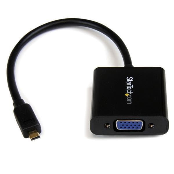 StarTech.com Micro HDMI - VGA-sovitinmuunnin tablet-laitteille/älypuhelimille/ultrabookille -Micro HD -uros-VGA-naaras - 1920x1200