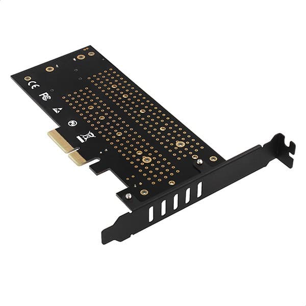 Axagon PCEM2-DC PCI-E x4 - M.2 NVMe -sovitin jäähdytyksellä