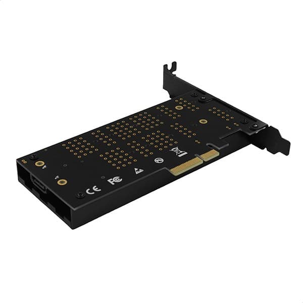 Axagon PCEM2-DC PCI-E x4 - M.2 NVMe -sovitin jäähdytyksellä