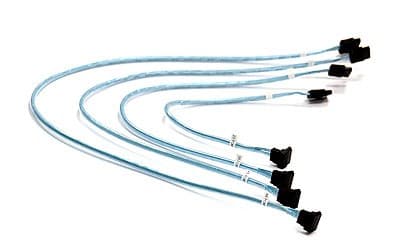 Supermicro 4 x Pyöreä SATA-kaapeli 0,56 m Musta, Sininen, Valkoinen
