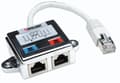 Miniatyrbillede 2 af 2: Intellinet 2-ports modulær distributør, Cat5e, FTP, tillader to RJ45-porte at dele ét Cat5e netværkskabel