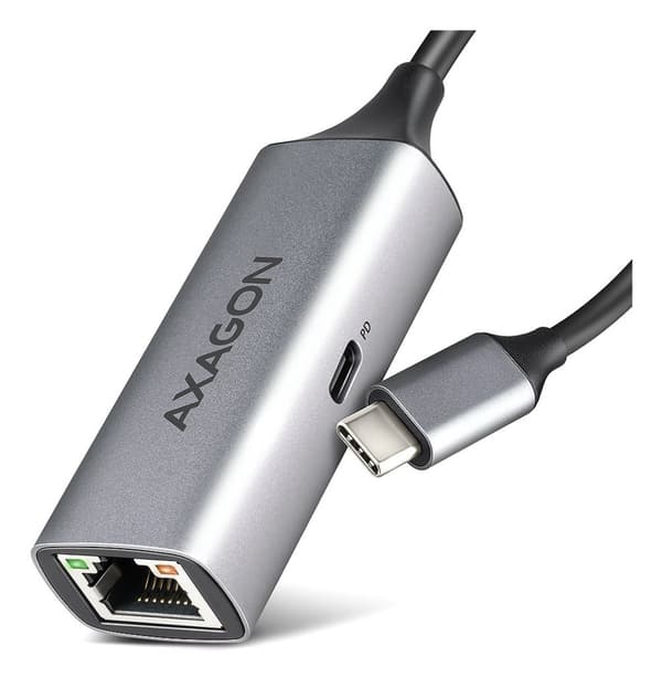 Axagon ADE-TXPD laptop dock/portreplikator Kabelbaseret USB 3.2 Gen 1 (3.1 Gen 1) Type-C Grå Grå