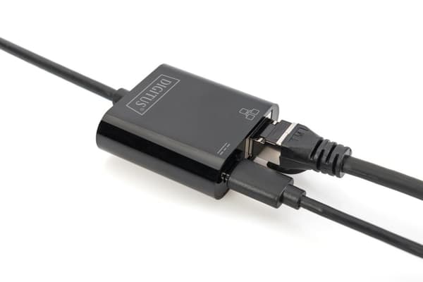 Digitus USB Type-C™ Gigabit Ethernet -sovitin, jossa on Power Delivery -tuki