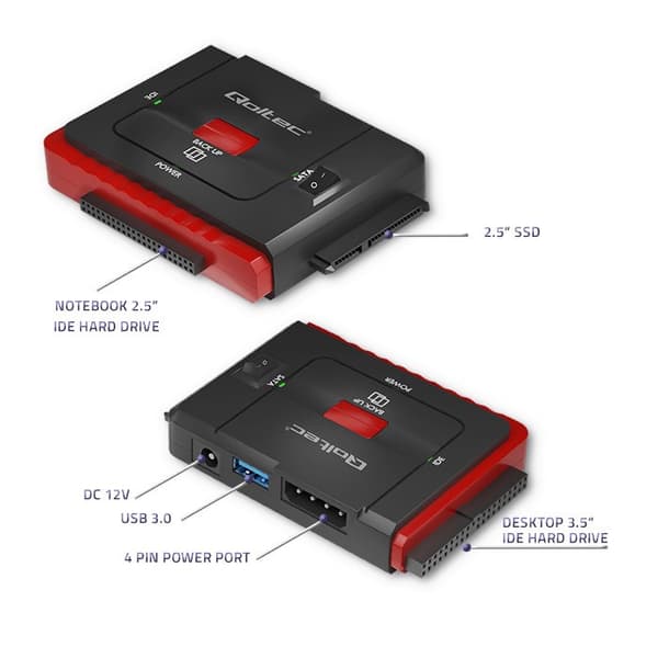 Qoltec USB 3.0 till IDE-adapter | SATA III