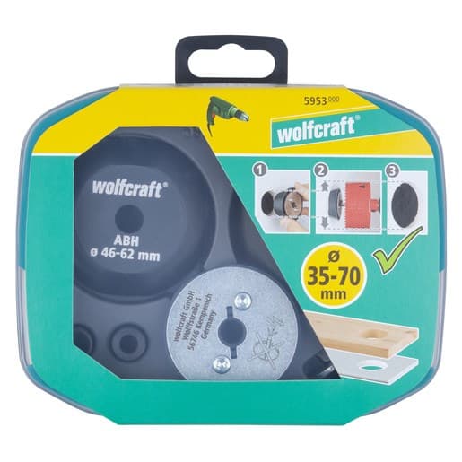 WOLFCRAFT-ADAPTER FÖR FÖRSTORING AV HÅL / 3 st