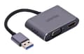 Miniatyrbillede 1 af 2: UNITEK ADAPTER USB-A - HDMI & VGA, FULL HD, M/F