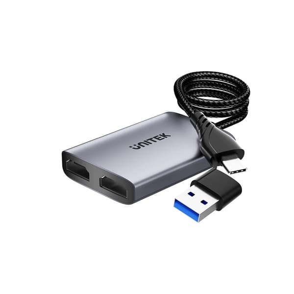 USB-A/USB-C | 2x HDMI-adapter - Unitek V1427A01
