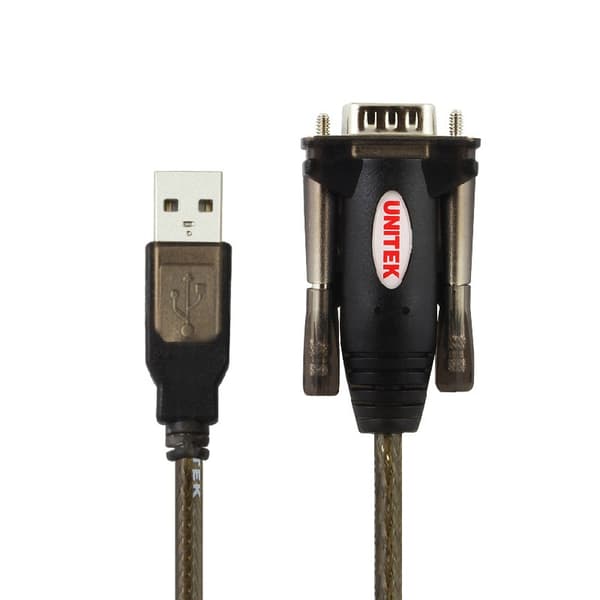 UNITEK Y-105 seriekabel Svart 1,5 m USB Typ-A DB-9