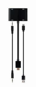 Pikkukuva 4 / 7: Gembird A-HDMIM-HDMIFVGAF-01 liitäntäkortit/sovitin HDMI, VGA