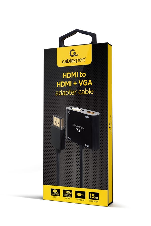 Gembird A-HDMIM-HDMIFVGAF-01 liitäntäkortit/sovitin HDMI, VGA