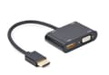 Pikkukuva 1 / 7: Gembird A-HDMIM-HDMIFVGAF-01 liitäntäkortit/sovitin HDMI, VGA