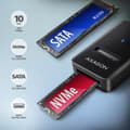 Miniatyrbild 3 av 7: Axagon ADM2-AM USB-A 10Gbps - M.2 NVMe & SATA SSD-adapter, kabel USB-A 10cm SSD-hölje Svart