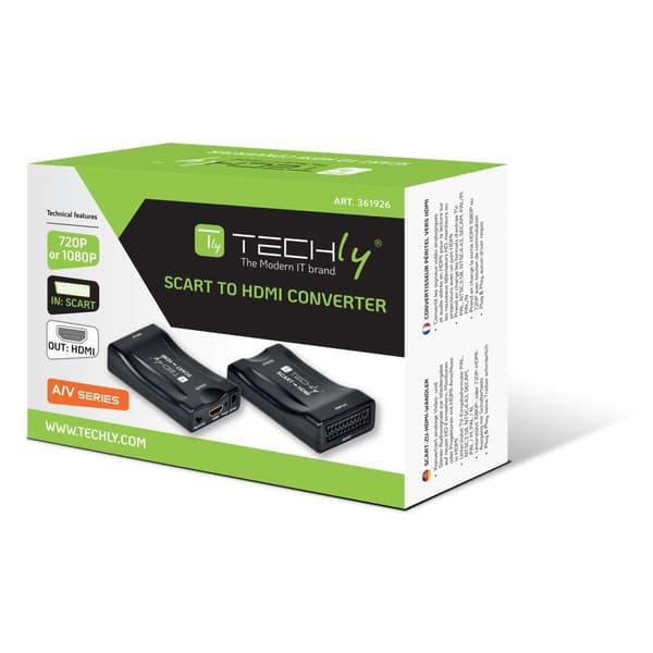 TECHly IDATA SCART-HDMI3 SCART til HDMI