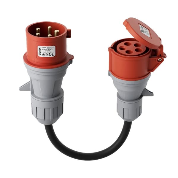 CEE-adapter, 32A till 16A, 400V, IP44-skydd,CEE 32A till 16A