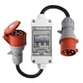 Miniatyrbillede 2 af 2: CEE-adapter, 32A til 16A, 3-fase, IP44 vurdering,CEE 32A til 16A 75cm