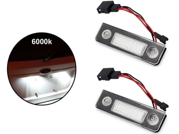 Skoda  Oktavia 2 1Z 2008 -  Roomster 5J  Led skyltbelysning