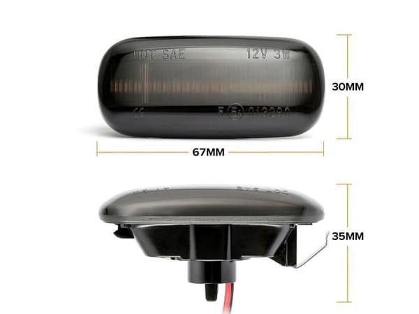 Led dynamisk blinkers Audi A3 A4 A6 Smoke lens  styling 2-pack