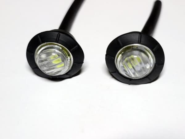 Markeringsljus position vit 6000k ledlampor  2-pack 12v 24v led